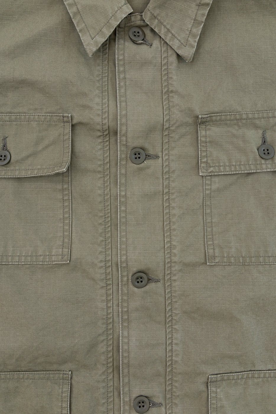 01-8046-76k - Utility Short Sleeve Work Shirt Jacket - Army Green - Image 3