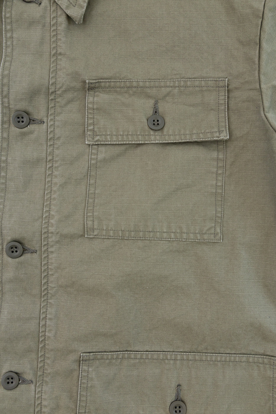 01-8046-76k - Utility Short Sleeve Work Shirt Jacket - Army Green - Image 4