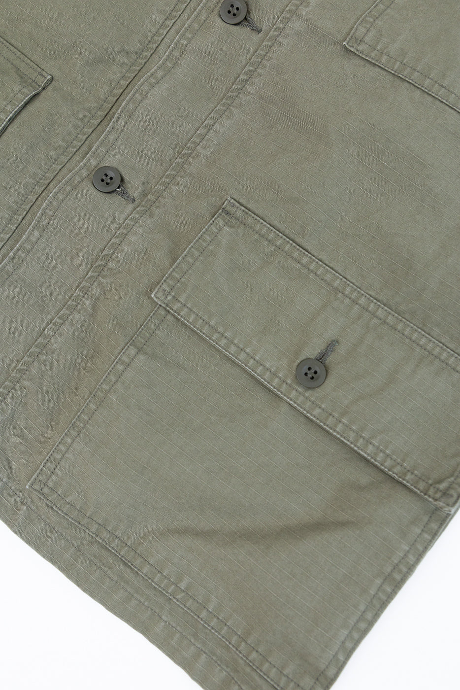 01-8046-76k - Utility Short Sleeve Work Shirt Jacket - Army Green - Image 5