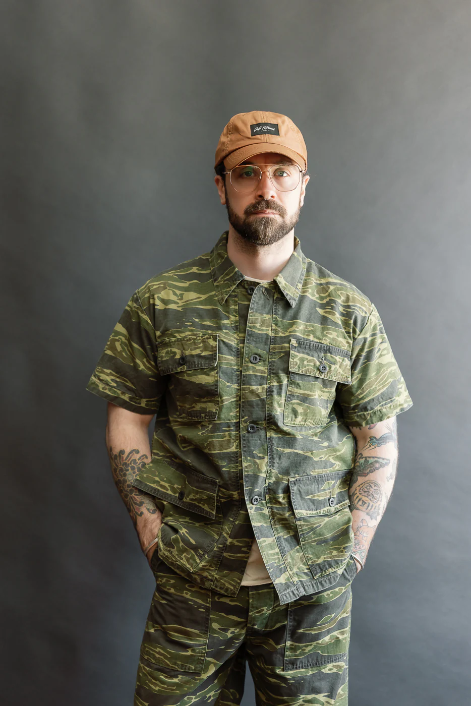 01-8046-TGC - Utility Short Sleeve Work Shirt Jacket - Tiger Camo - Image 15