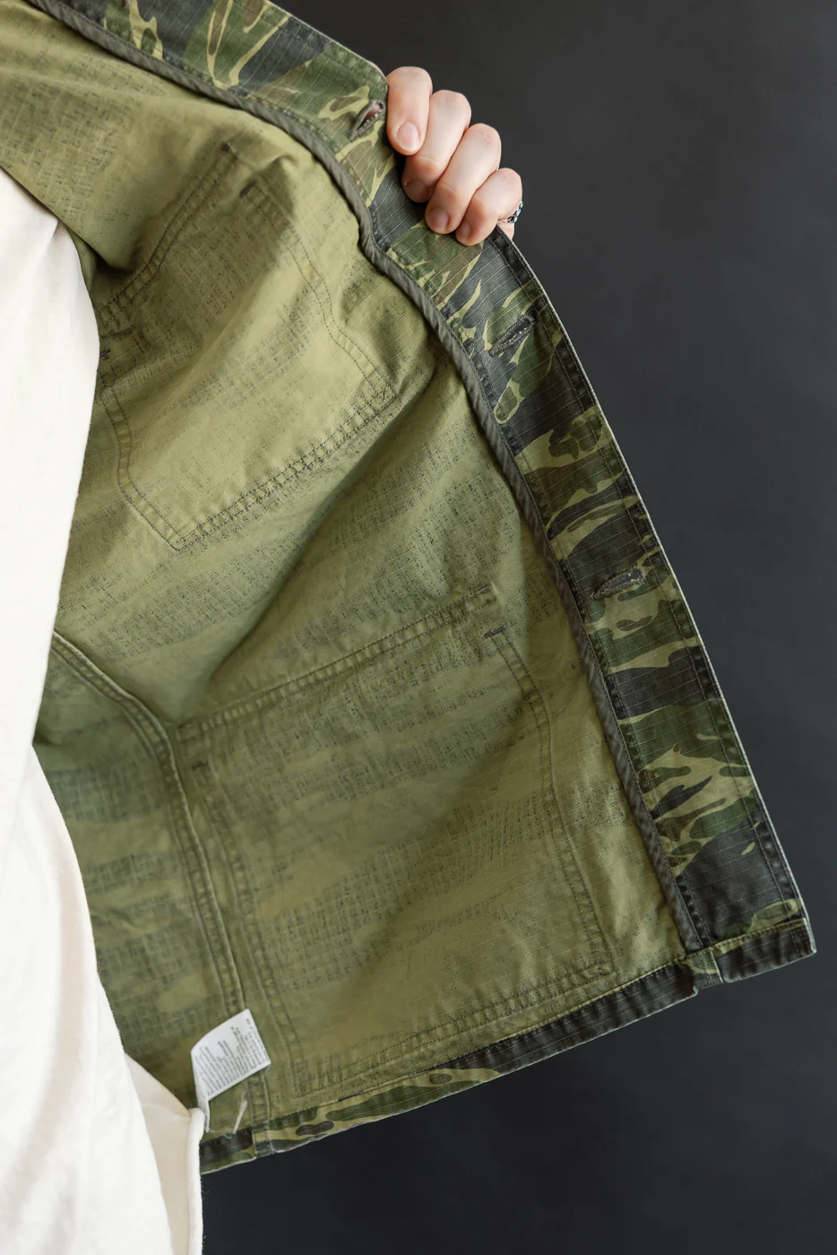 01-8046-TGC - Utility Short Sleeve Work Shirt Jacket - Tiger Camo - Image 20