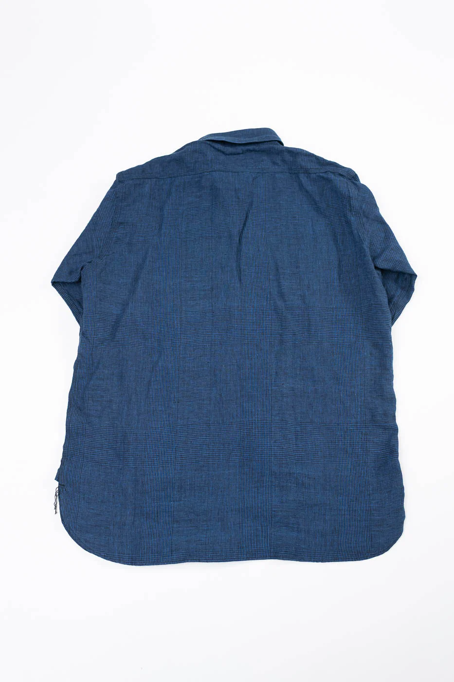 01-8068-101 - Lightweight Linen Work Shirt - Indigo Check - Image 6