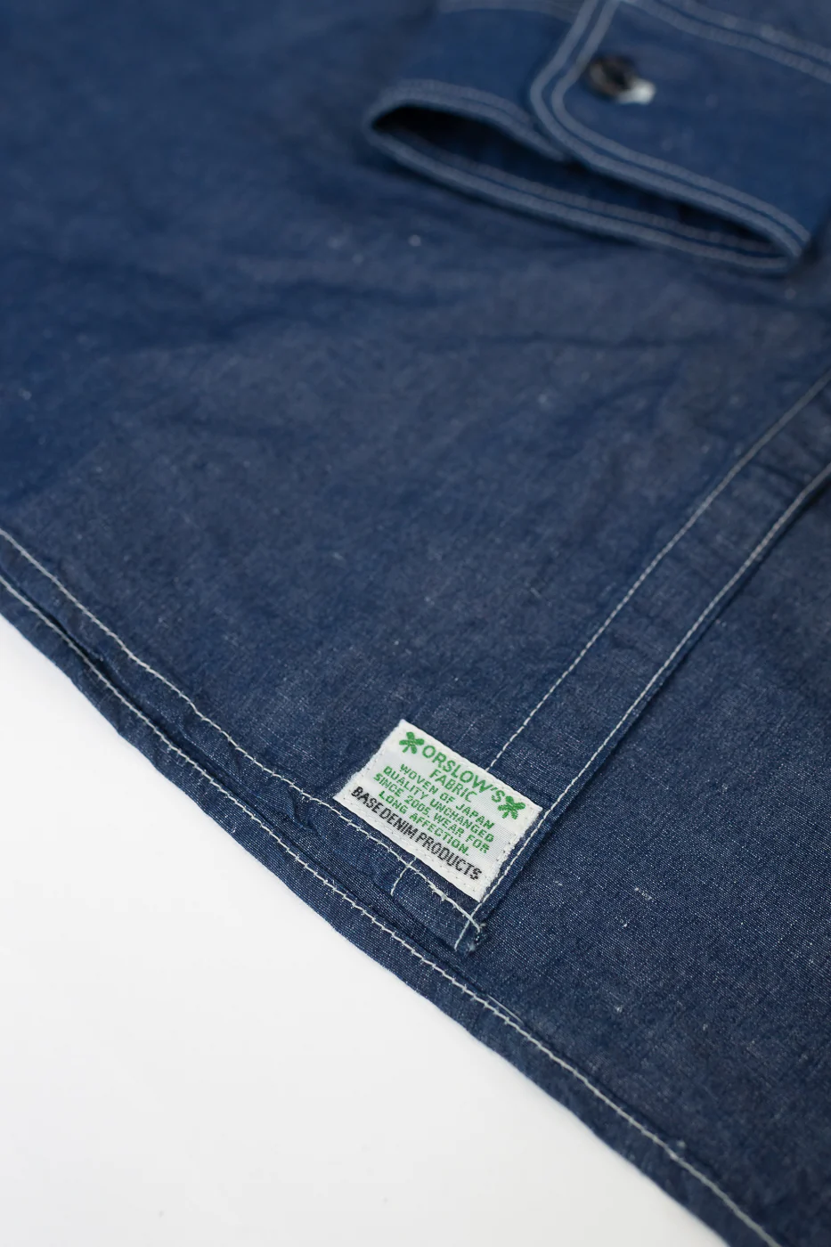 01-8068-81 - Supima 100/2 Linen Dungaree Work Shirt - Indigo - Image 7
