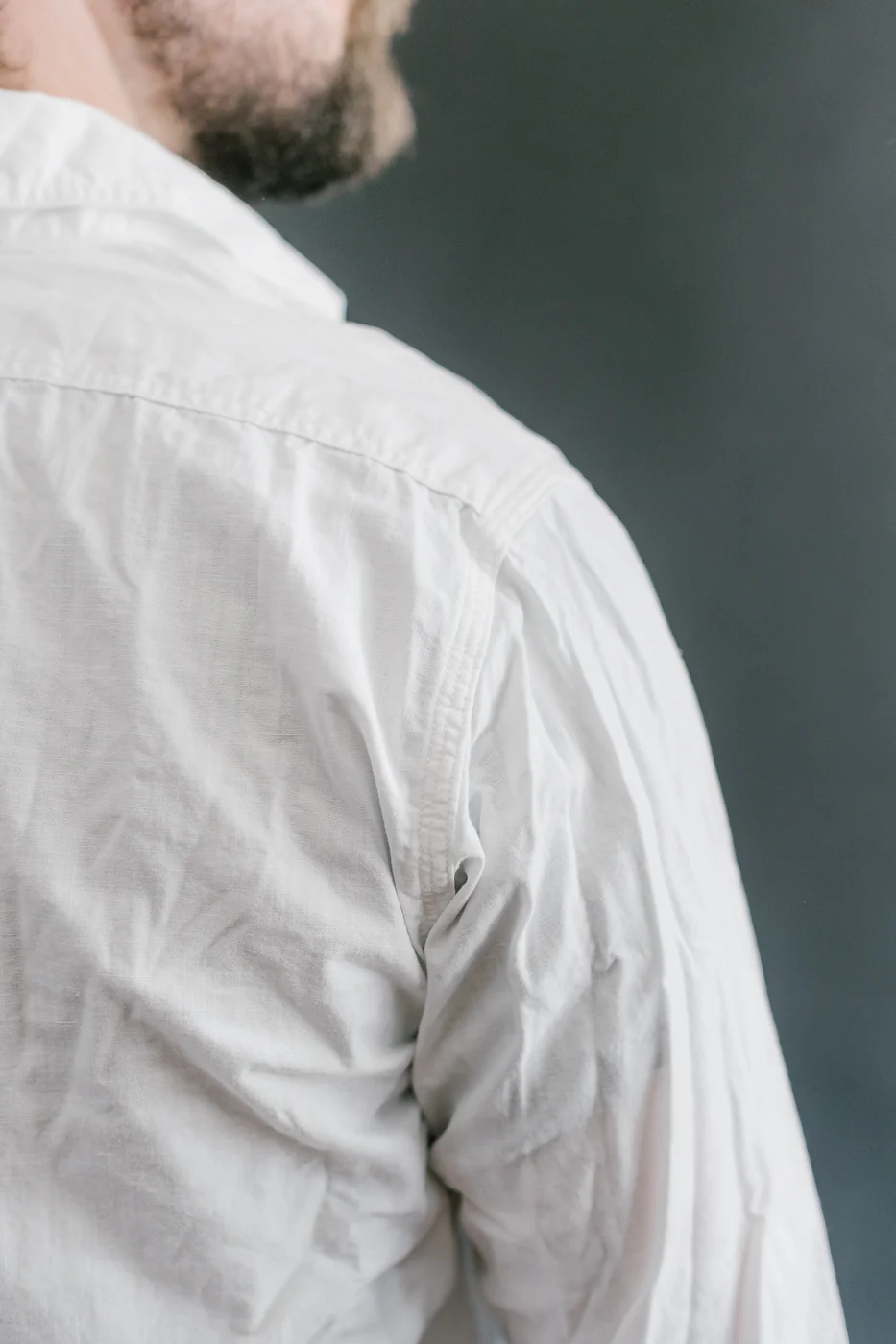 01-8070-69 - Lightweight Chambray Slim Fit Work Shirt - White - Image 19