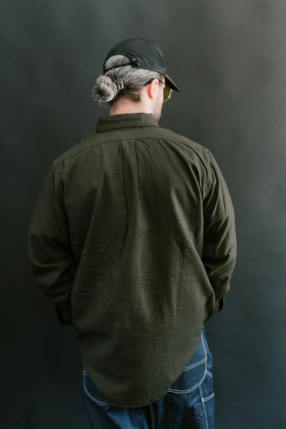 01-8112-52 - Standard Button Down Brushed Mini-Check Flannel - Coffee Brown - Image 13