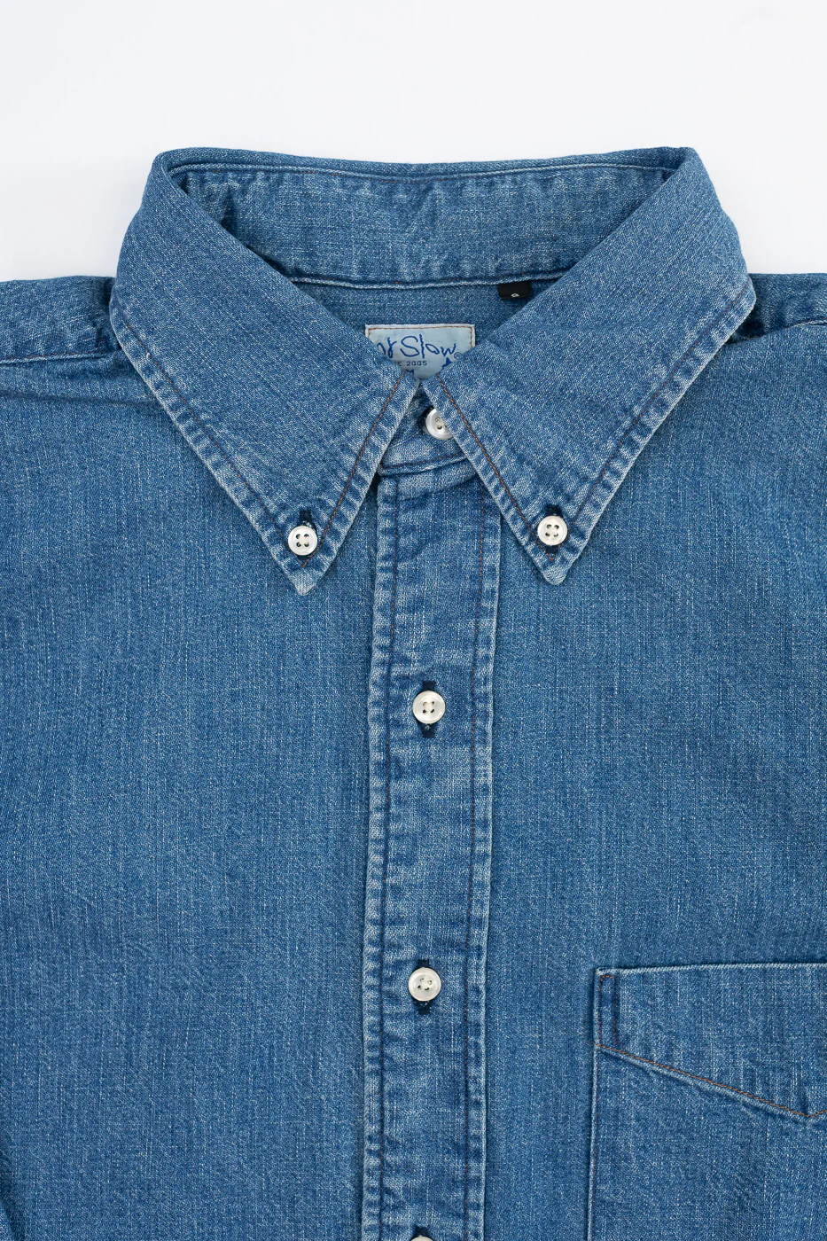 01-8112-95 - Button Down Denim Shirt - Used Wash - Image 2