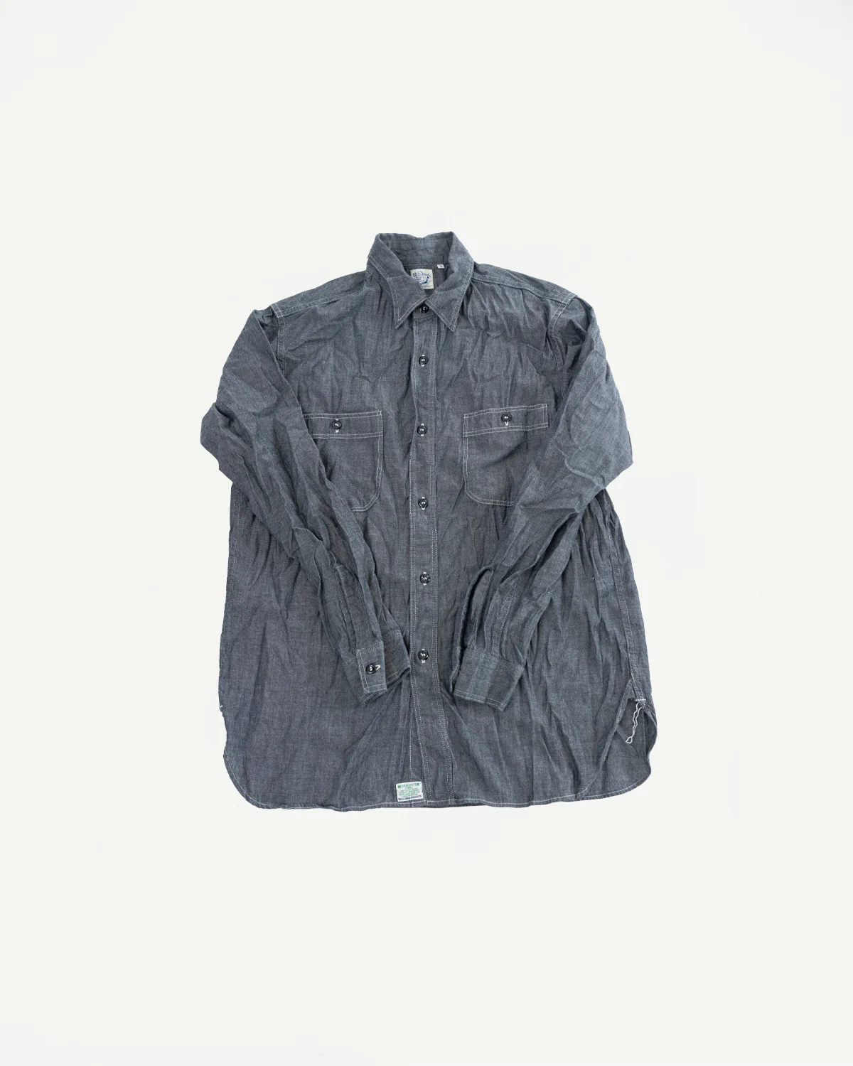 01-8270-61 - Relaxed Fit Chambray Work Shirt - Black