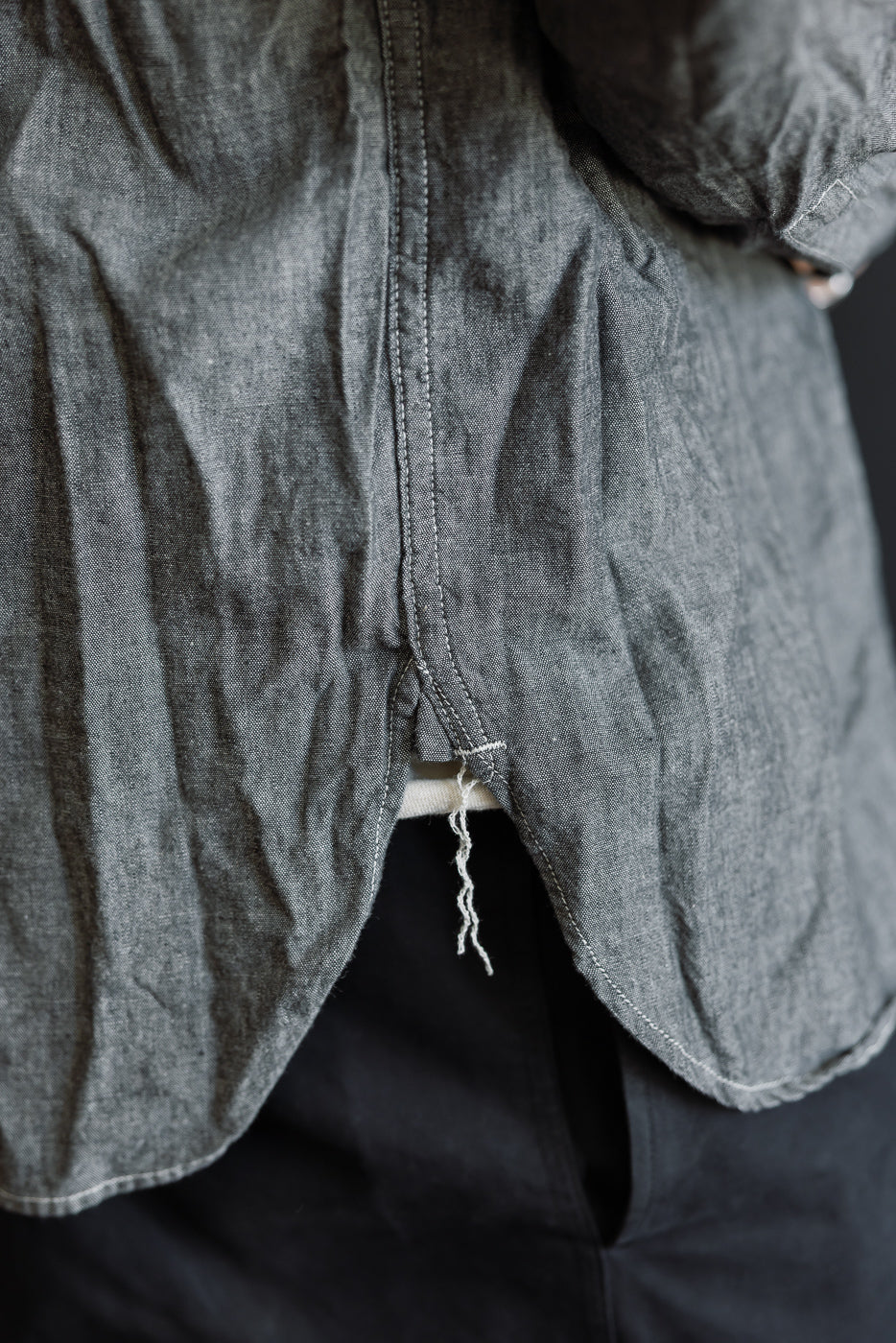 01-8270-61 - Relaxed Fit Chambray Work Shirt - Black - Image 20