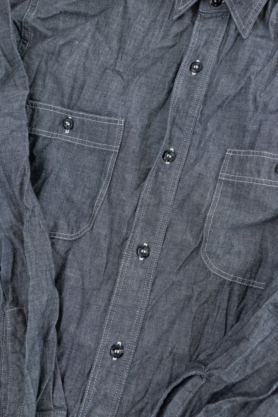01-8270-61 - Relaxed Fit Chambray Work Shirt - Black - Image 3