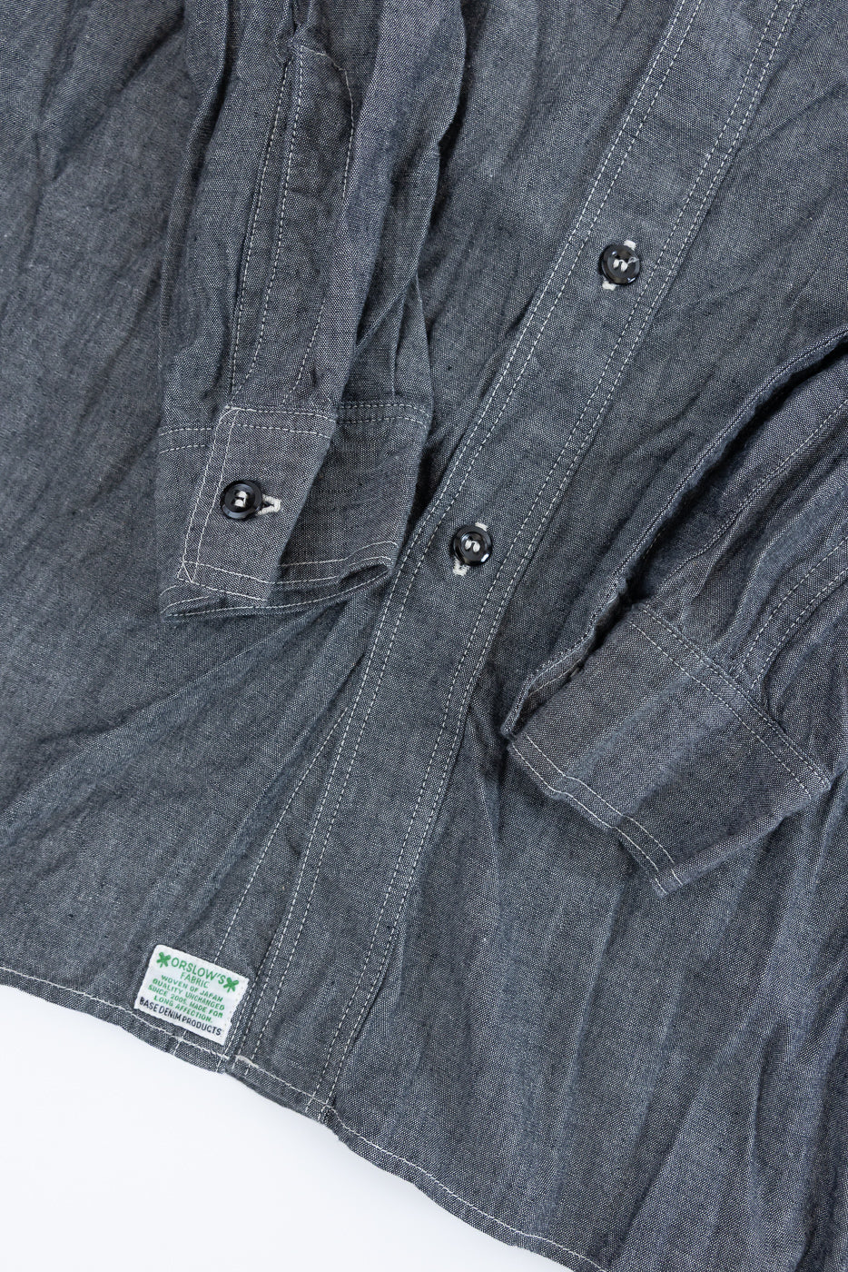 01-8270-61 - Relaxed Fit Chambray Work Shirt - Black - Image 4