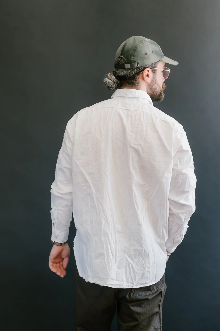 01-8270-69 - Lightweight Chambray Relax Fit Work Shirt - White - Image 13