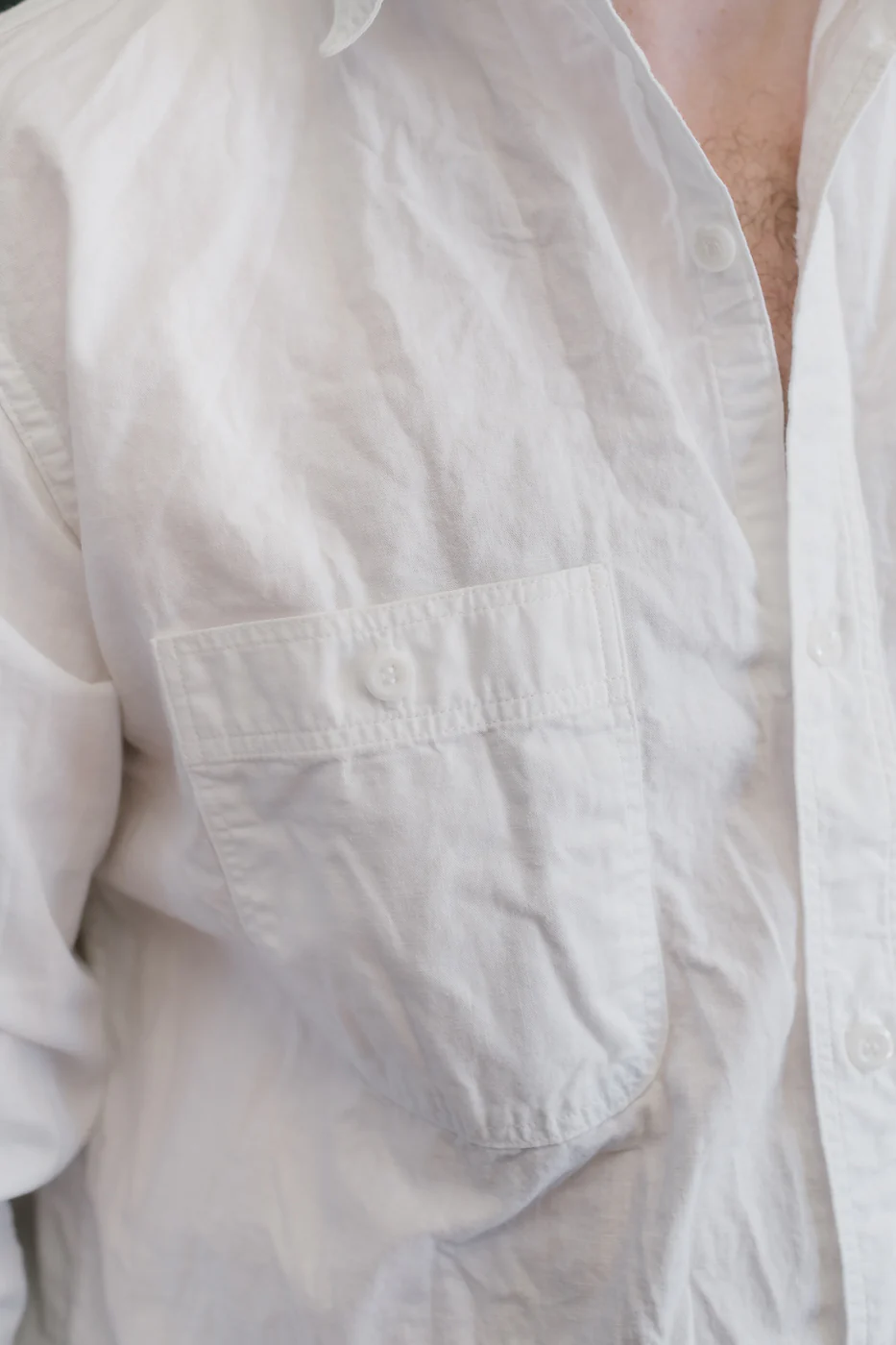 01-8270-69 - Lightweight Chambray Relax Fit Work Shirt - White - Image 18