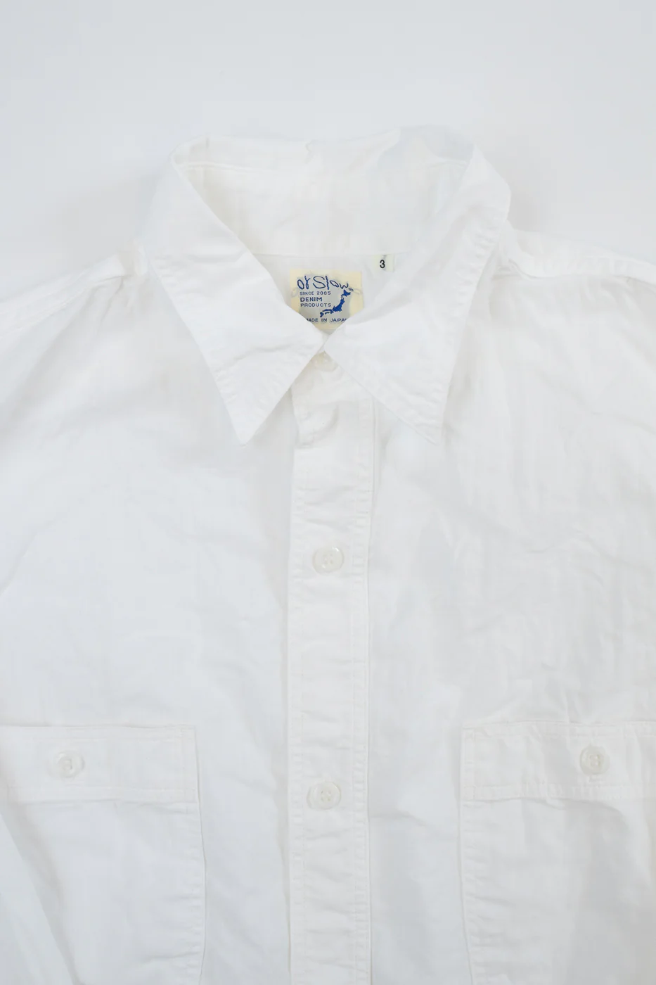 01-8270-69 - Lightweight Chambray Relax Fit Work Shirt - White - Image 2