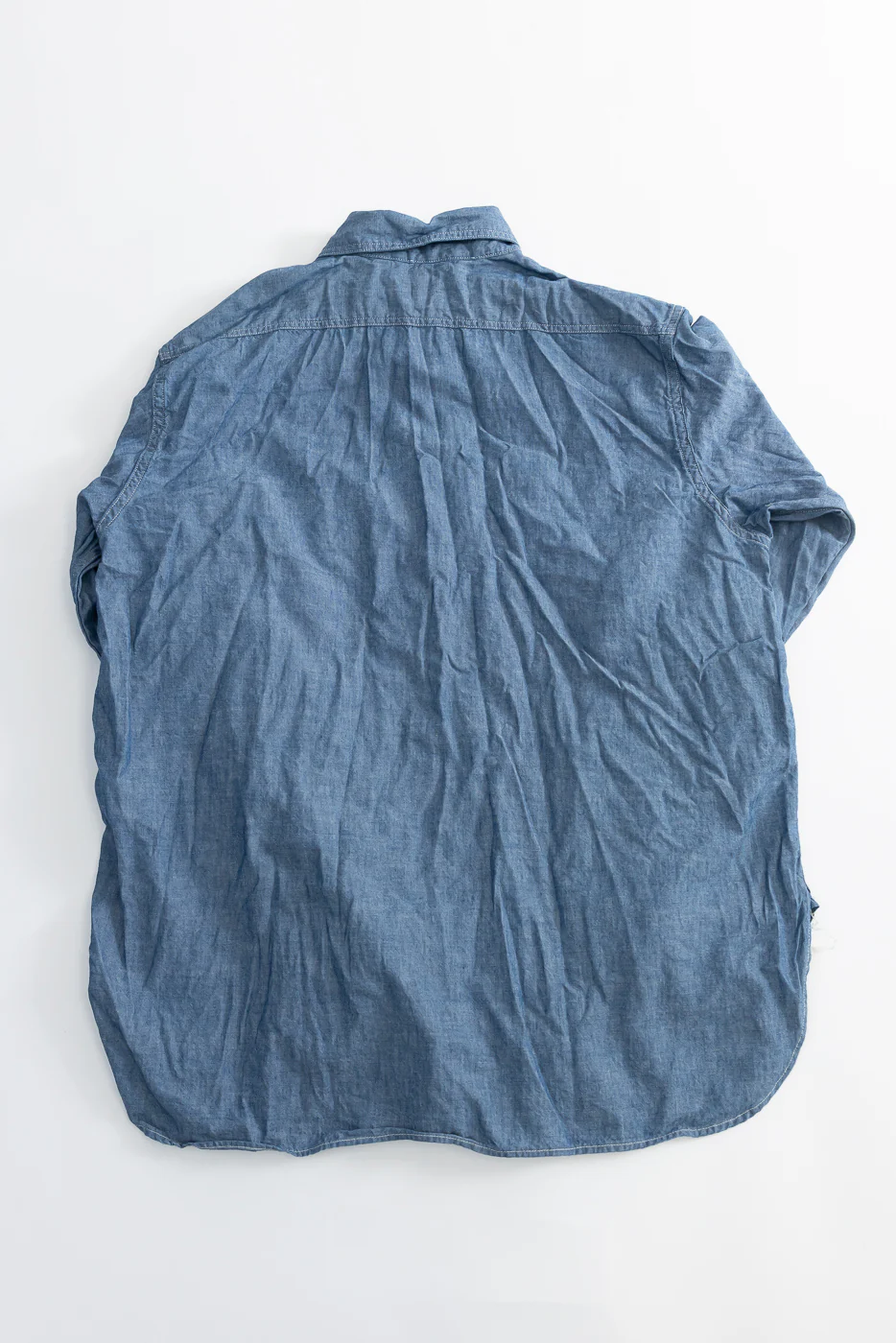 01-8270-84 - Relaxed Fit Chambray Work Shirt - Indigo - Image 5