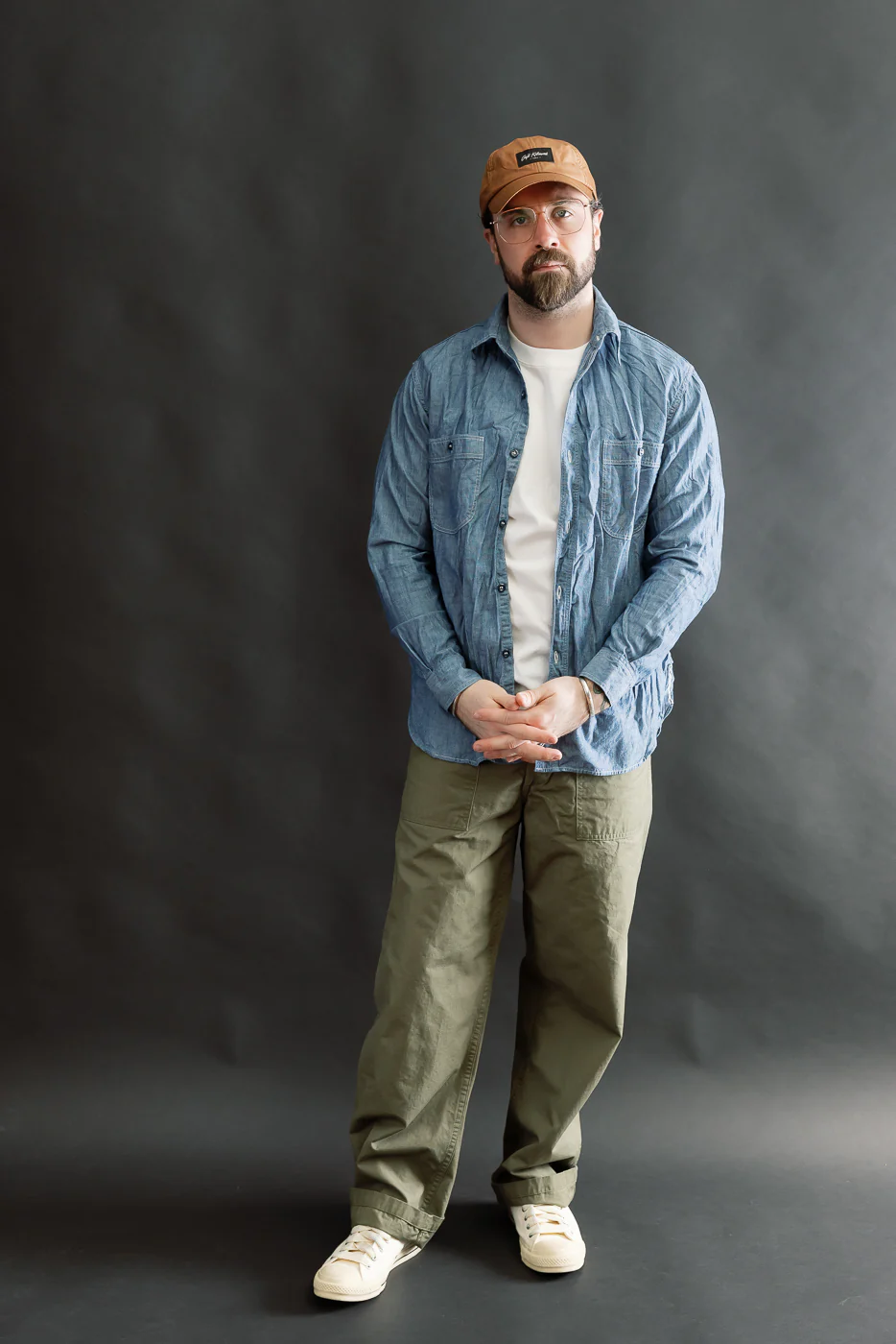 01-8270-84 - Relaxed Fit Chambray Work Shirt - Indigo - Image 6