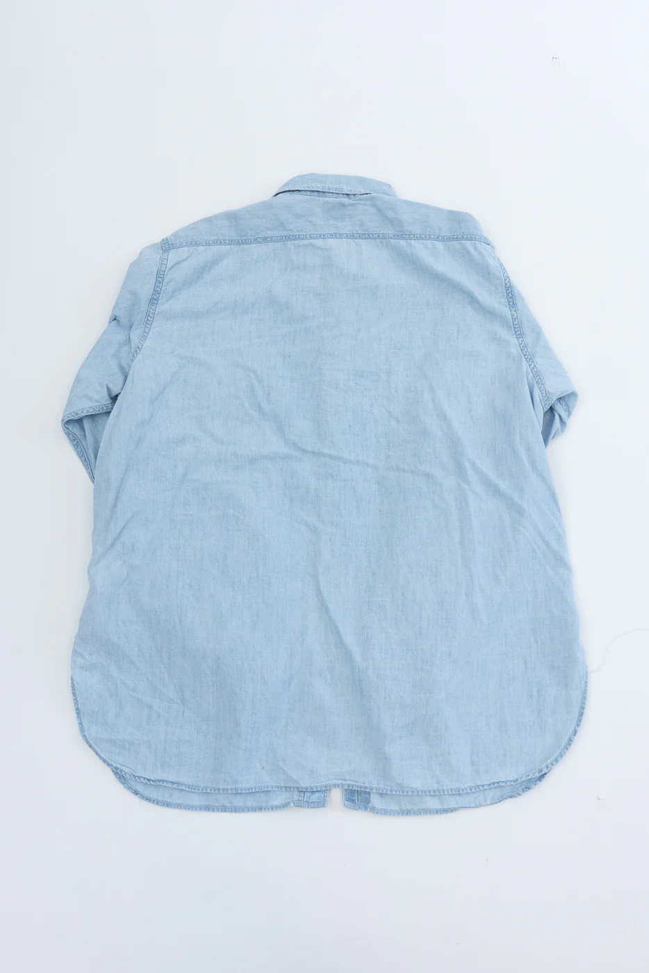 01-8270-99k - Relaxed Fit Chambray Work Shirt - Sky Blue - Image 6