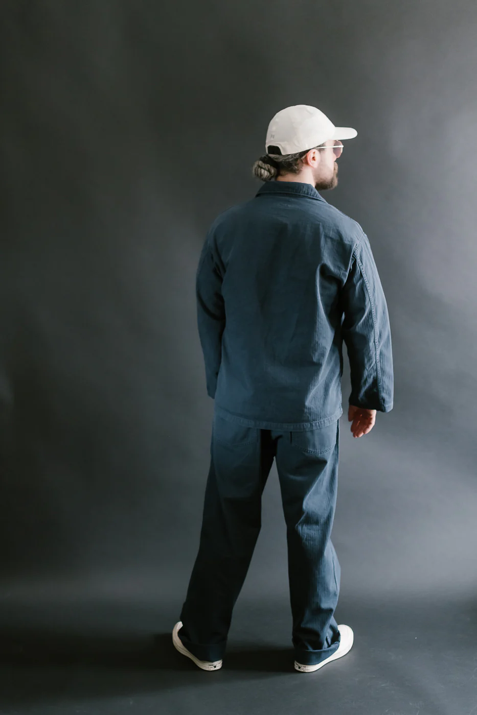 01-8346-02 - 4-Pocket Fatigue Shirt Herringbone Twill - Navy - Image 8
