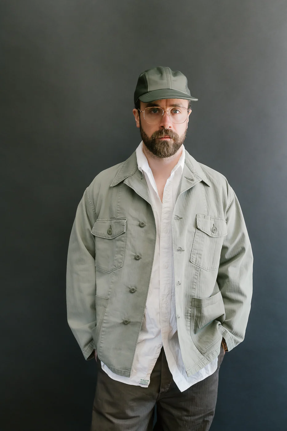 01-8346-16 - 4-Pocket Fatigue Shirt Herringbone Twill - Green - Image 10