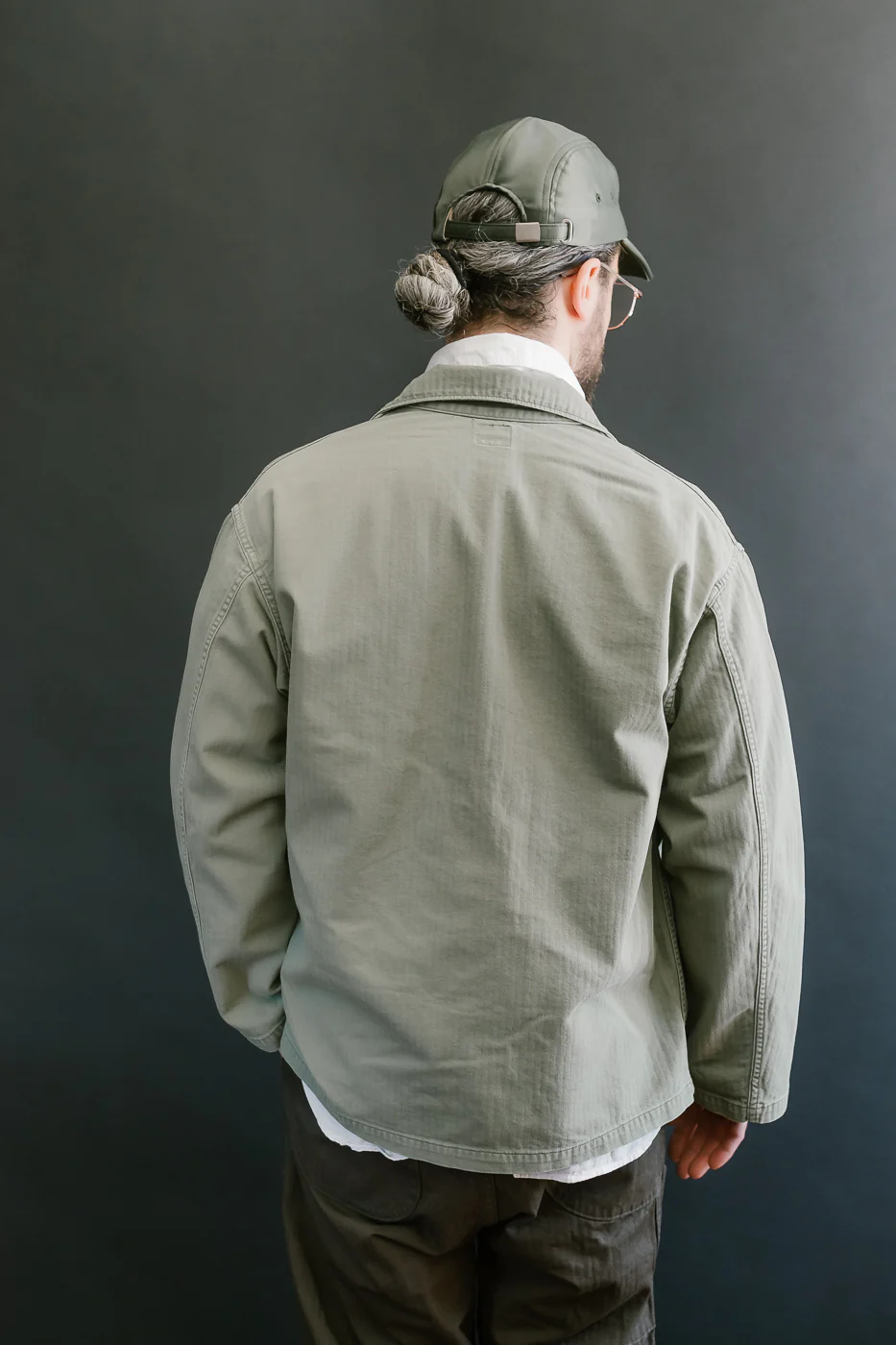 01-8346-16 - 4-Pocket Fatigue Shirt Herringbone Twill - Green - Image 13