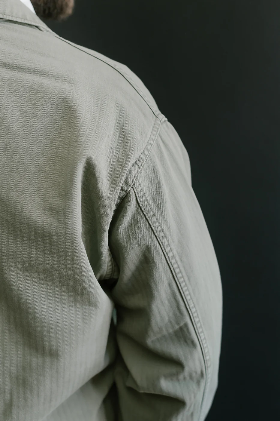 01-8346-16 - 4-Pocket Fatigue Shirt Herringbone Twill - Green - Image 21