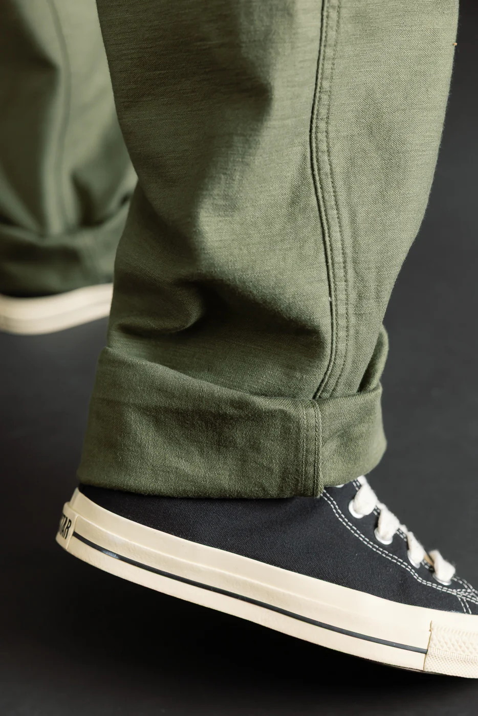 03-V5002-77K - Fatigue Pants Reverse Sateen - Vintage Fit - Dark Olive - Image 20