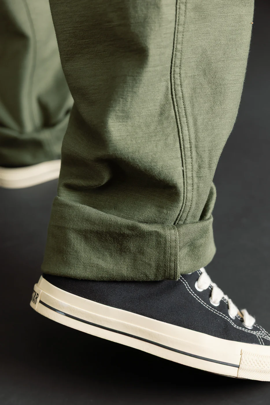 03-V5002-77K - Fatigue Pants Reverse Sateen - Vintage Fit - Dark Olive - Image 21