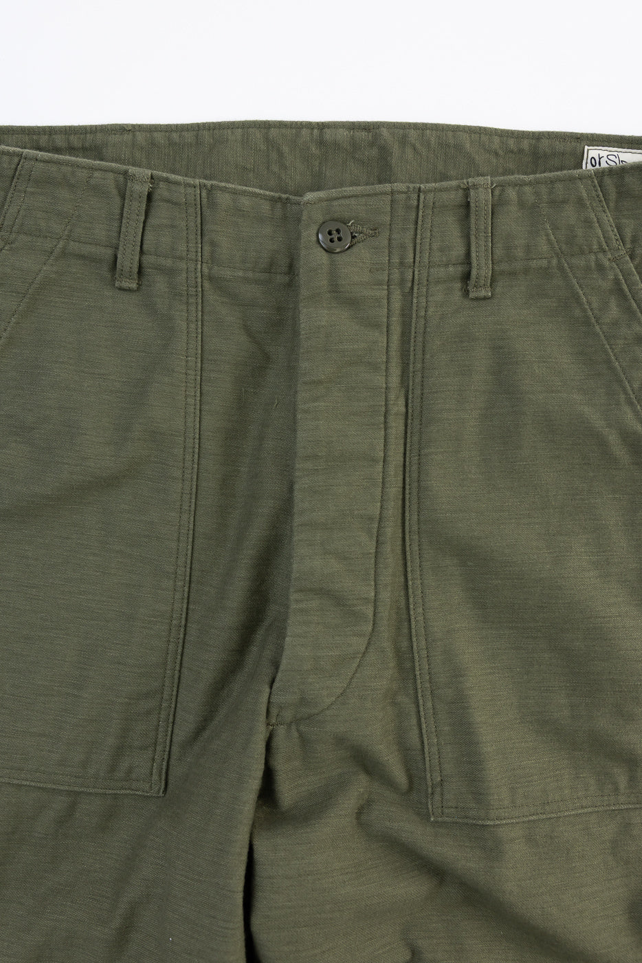 03-V5002-77K - Fatigue Pants Reverse Sateen - Vintage Fit - Dark Olive - Image 3