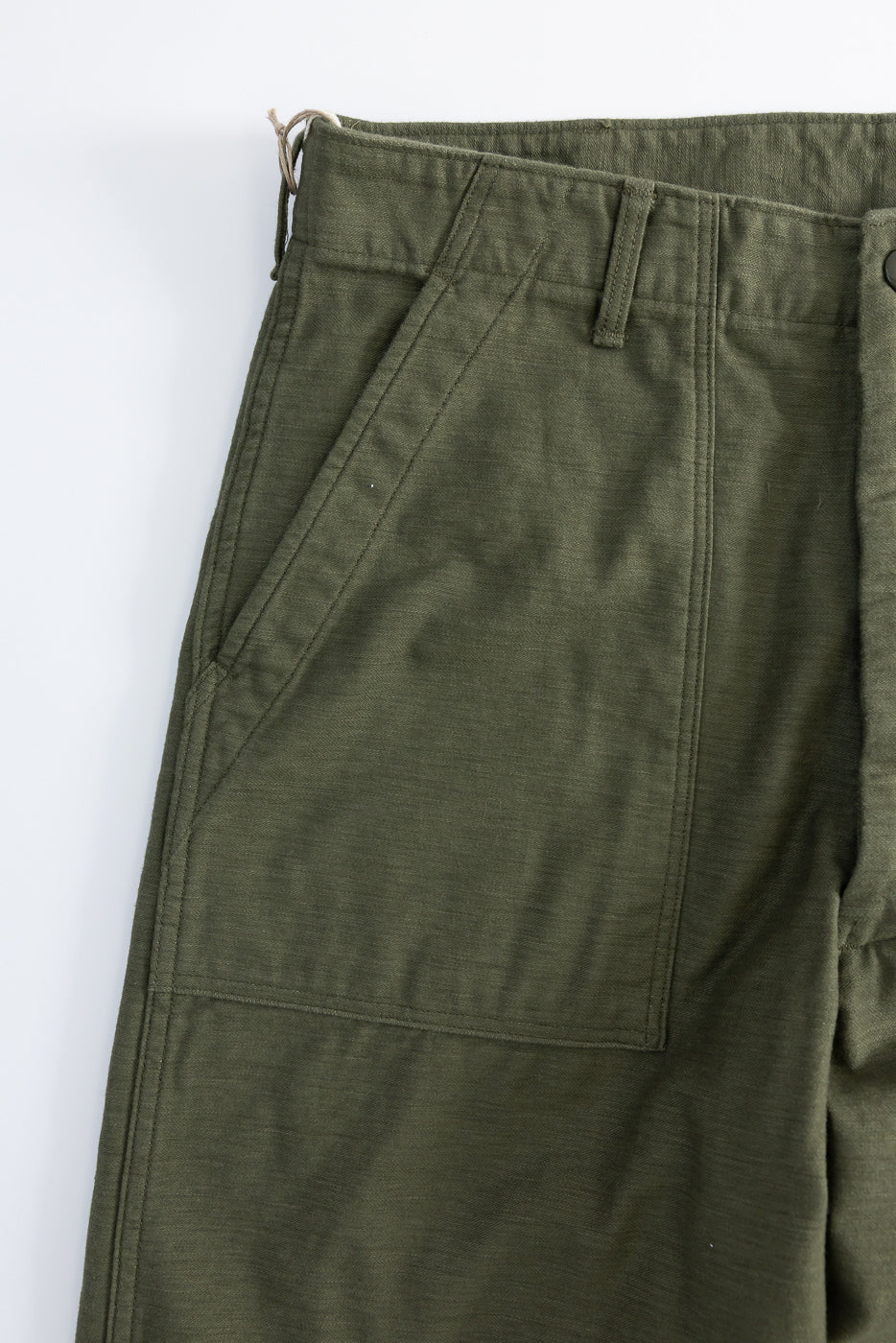 03-V5002-77K - Fatigue Pants Reverse Sateen - Vintage Fit - Dark Olive - Image 4