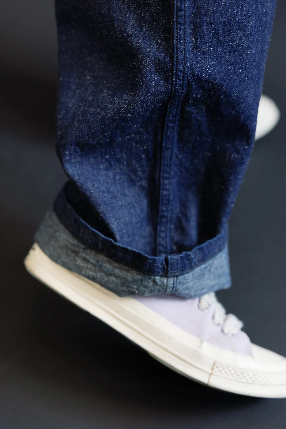 01-V5130-81K - US Navy Denim Wide Fit Selvedge Utility Pants - Indigo OW - Image 19