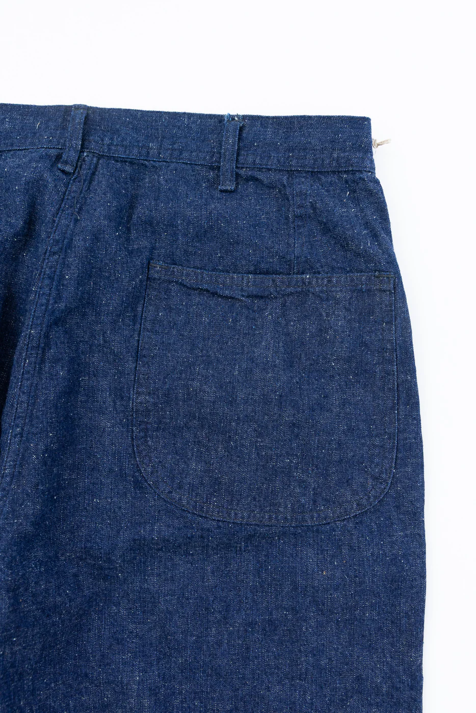 01-V5130-81K - US Navy Denim Wide Fit Selvedge Utility Pants - Indigo OW - Image 5