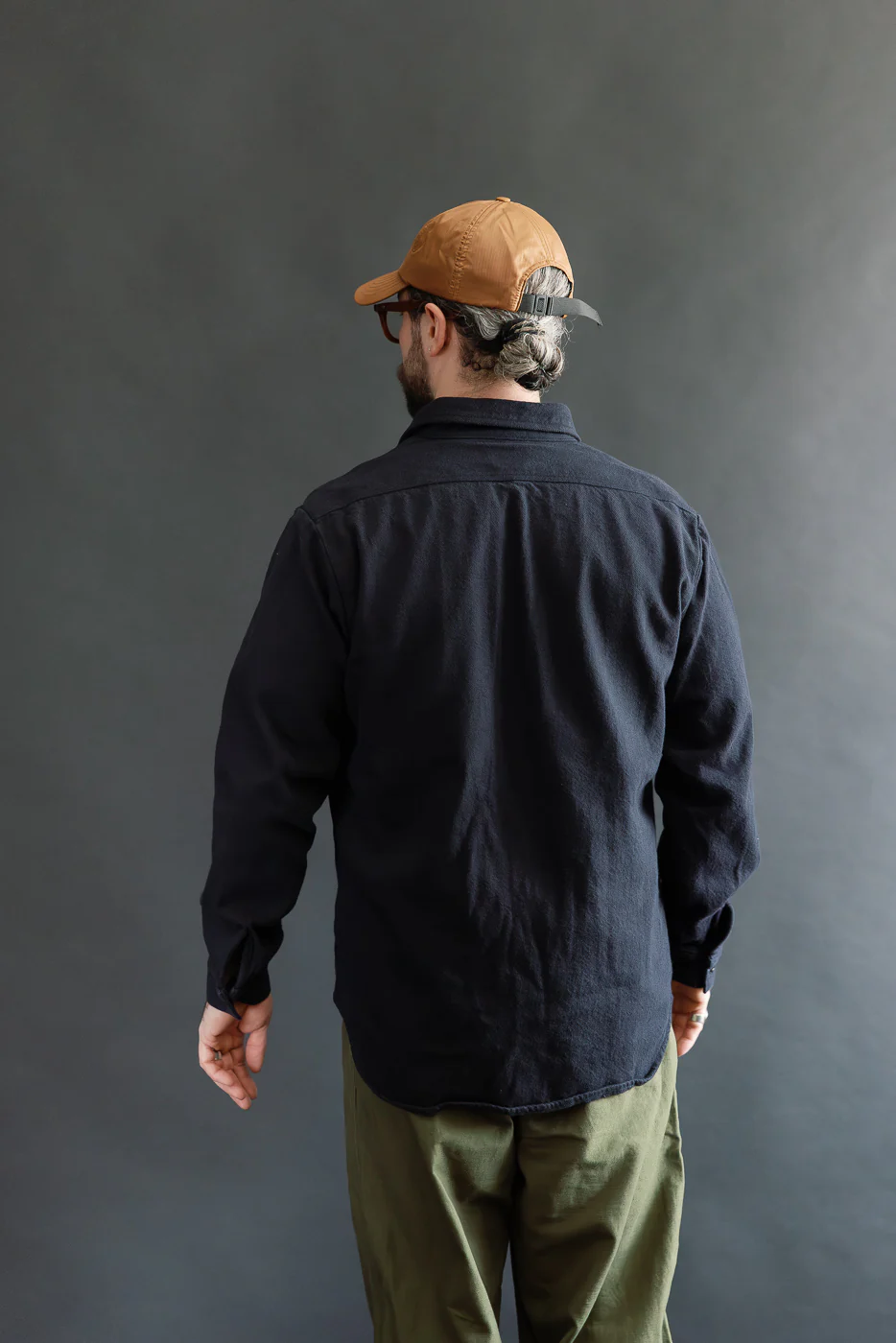 01-V8072-02 - Relaxed Fit Flannel Shirt - Navy - Image 12