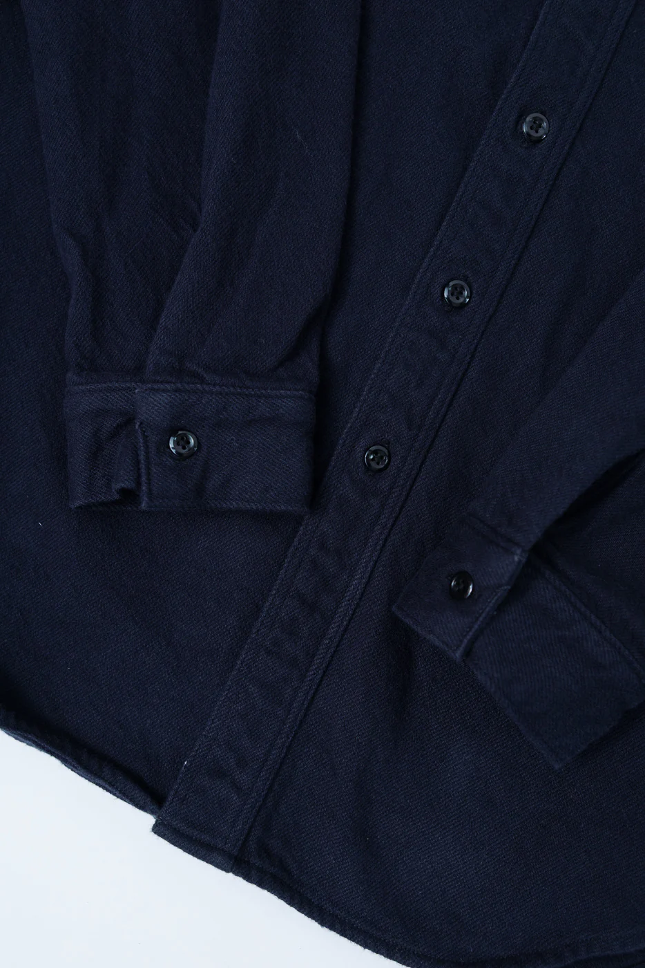 01-V8072-02 - Relaxed Fit Flannel Shirt - Navy - Image 4