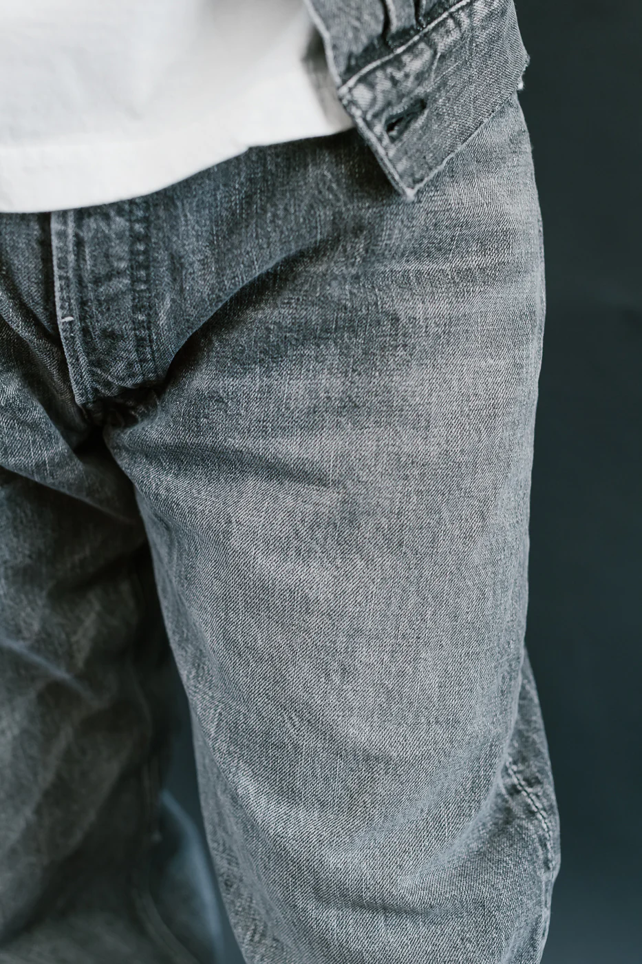 0105BKHW - 13.7oz Black Selvedge Denim Dartford - Wide Fit - Image 20