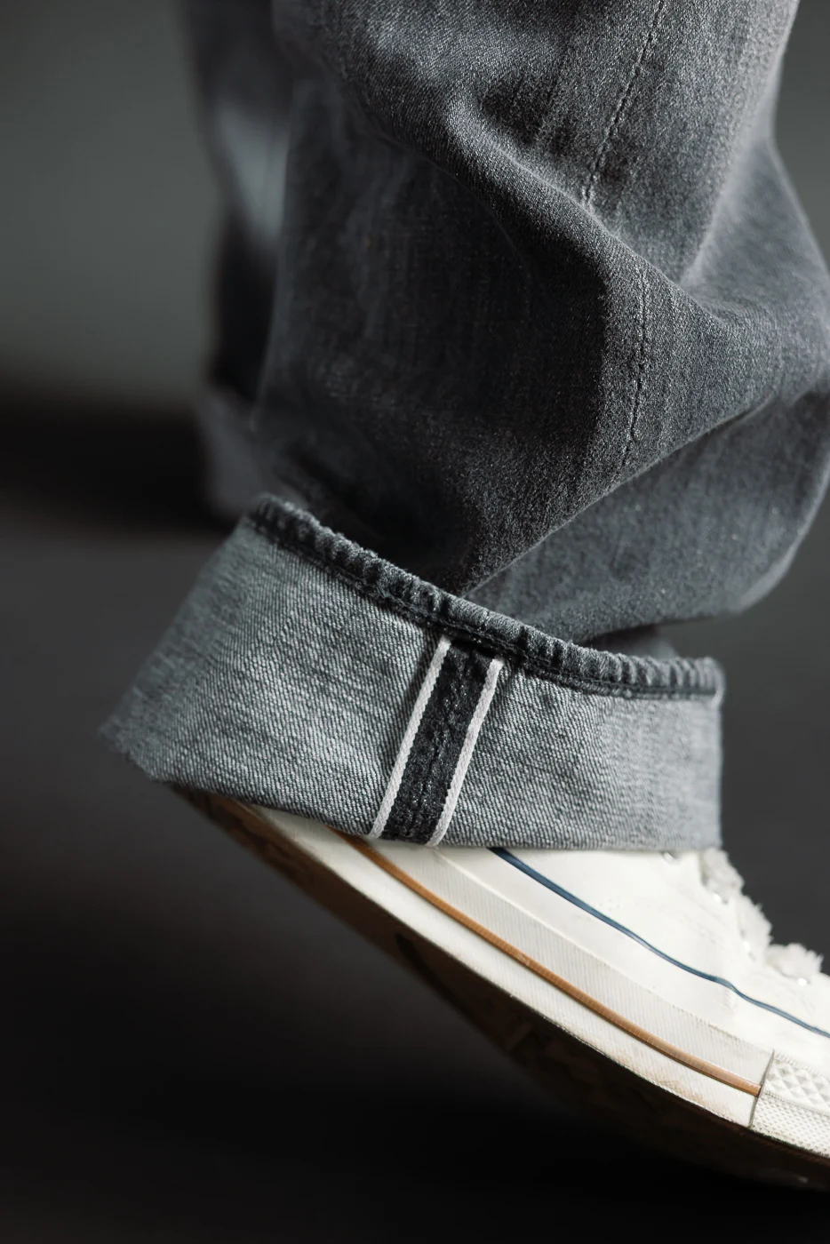 0105BKSSHW - 11.5oz "Super Smooth" Black Selvedge Denim Dartford Jeans - Wide Fit - Image 19