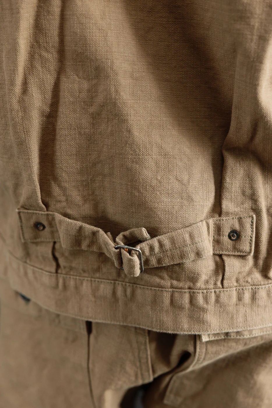 01507-HOX-BRK - 13oz "Brown Khaki" Sulfur Dyed Heavy Oxford Jacket - Type I - Image 22