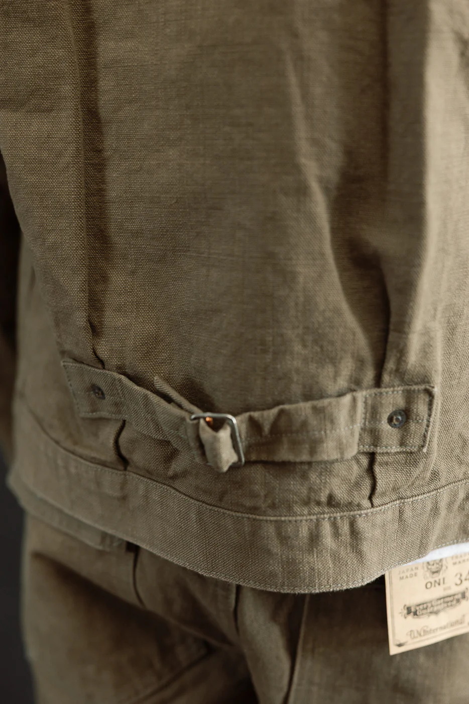 01507-HOX-OLB - 13oz "Olive Khaki" Sulfur Dyed Heavy Oxford Jacket - Type I - Image 19