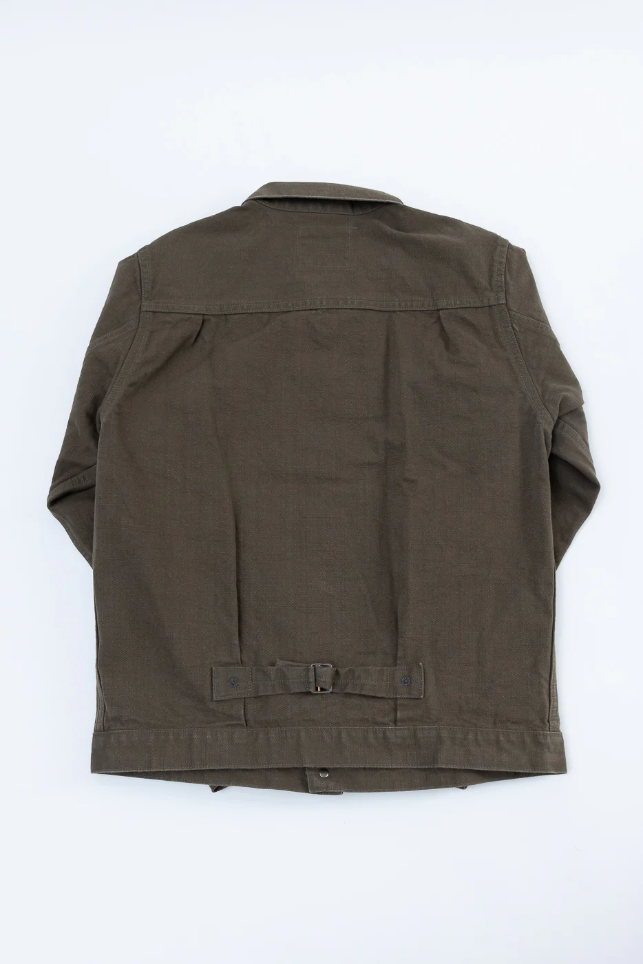 01507-HOX-OLB - 13oz "Olive Khaki" Sulfur Dyed Heavy Oxford Jacket - Type I - Image 5