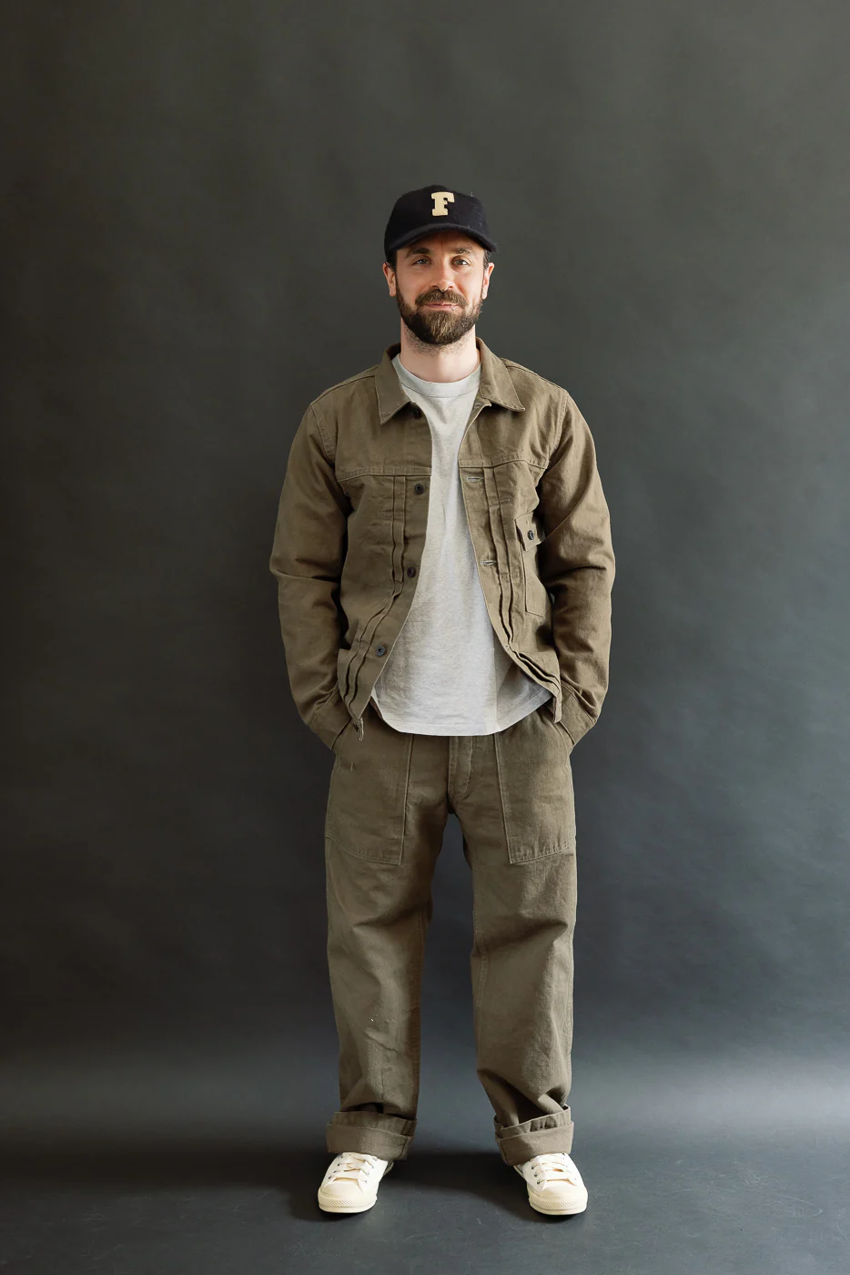 01507-HOX-OLB - 13oz "Olive Khaki" Sulfur Dyed Heavy Oxford Jacket - Type I - Image 6