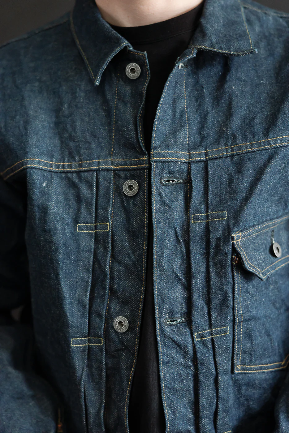 01507L-ISHIKAWADAI - 15oz Selvedge Denim Jacket - Type I - Image 17