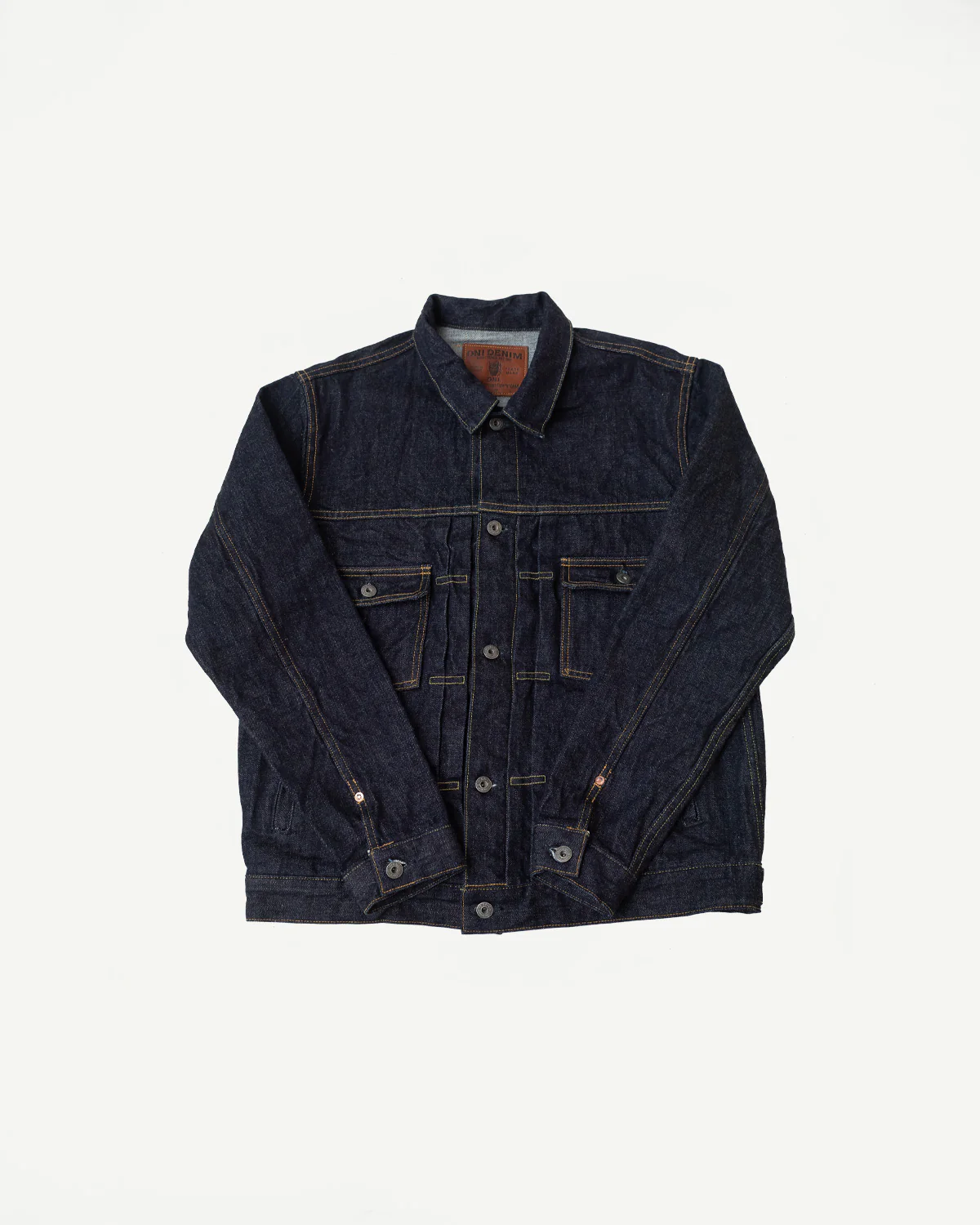 02516P - 15oz "Low Tension" Indigo x Beige Selvedge Denim - Type II