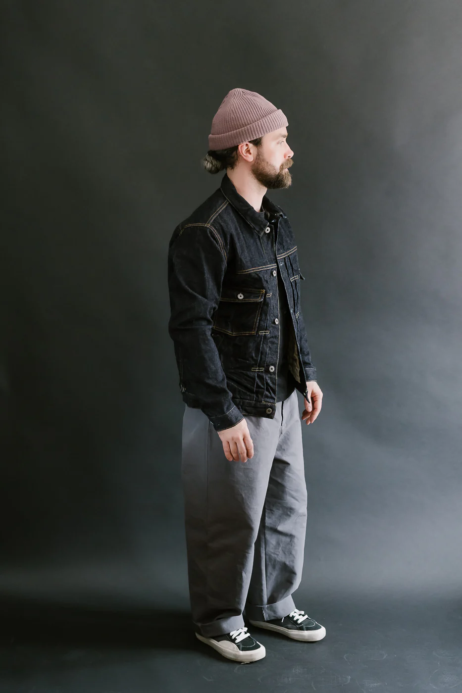 02516P - 15oz "Low Tension" Indigo x Beige Selvedge Denim - Type II - Image 10