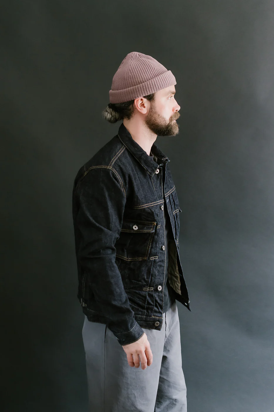 02516P - 15oz "Low Tension" Indigo x Beige Selvedge Denim - Type II - Image 13