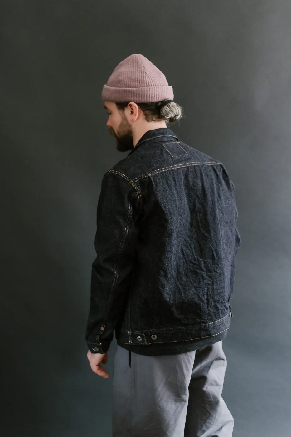 02516P - 15oz "Low Tension" Indigo x Beige Selvedge Denim - Type II - Image 15