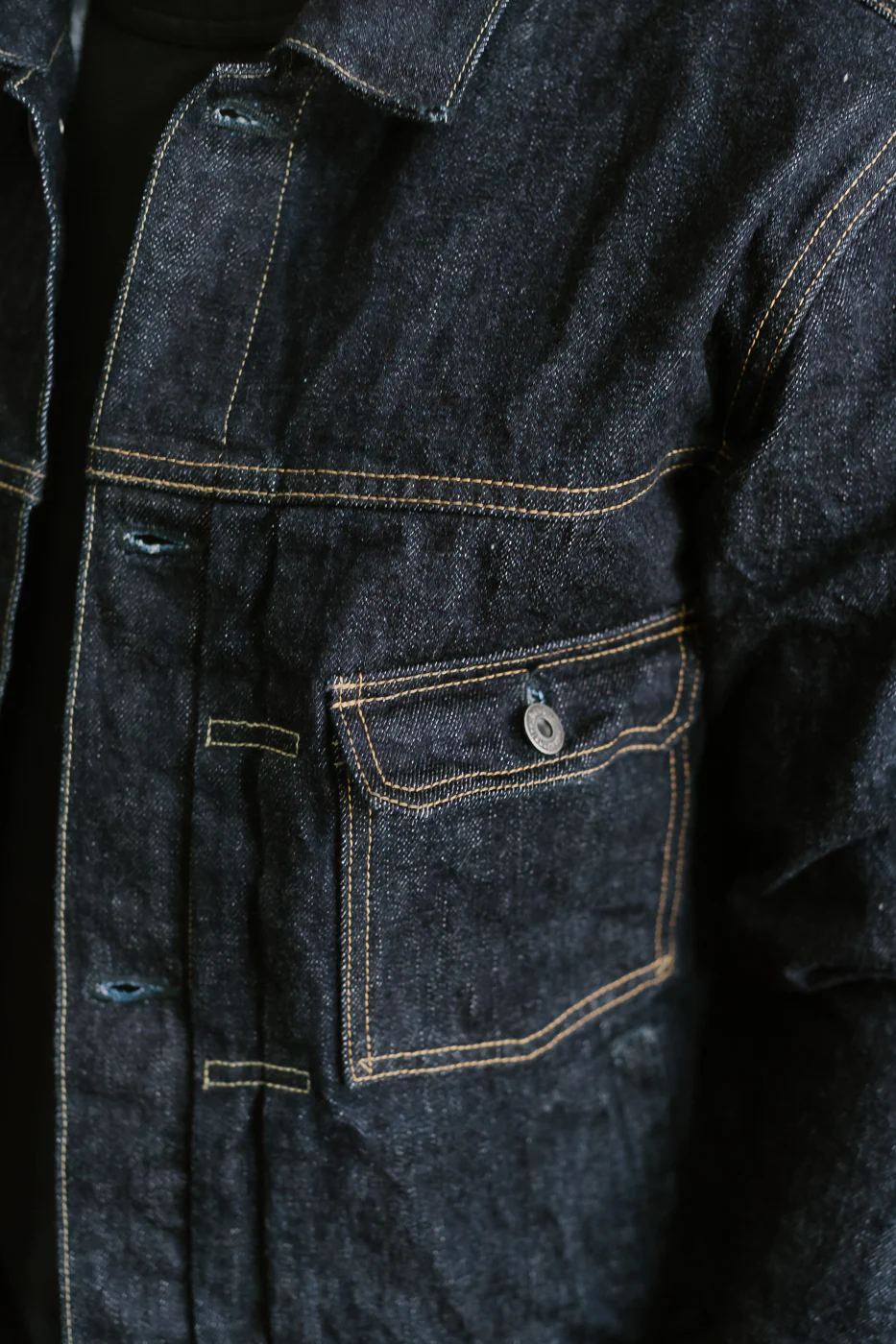 02516P - 15oz "Low Tension" Indigo x Beige Selvedge Denim - Type II - Image 18