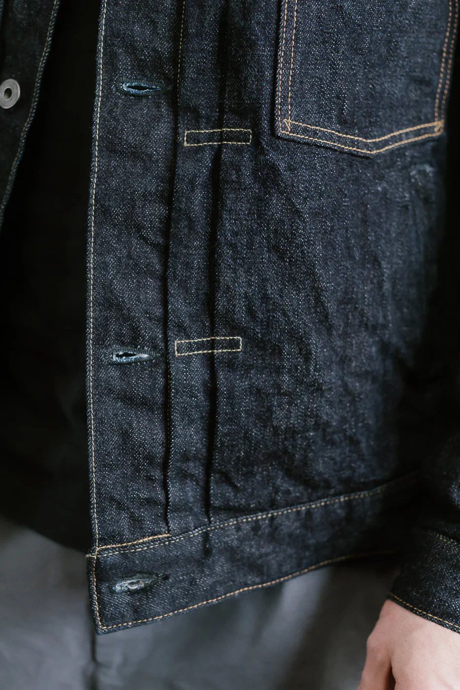 02516P - 15oz "Low Tension" Indigo x Beige Selvedge Denim - Type II - Image 20