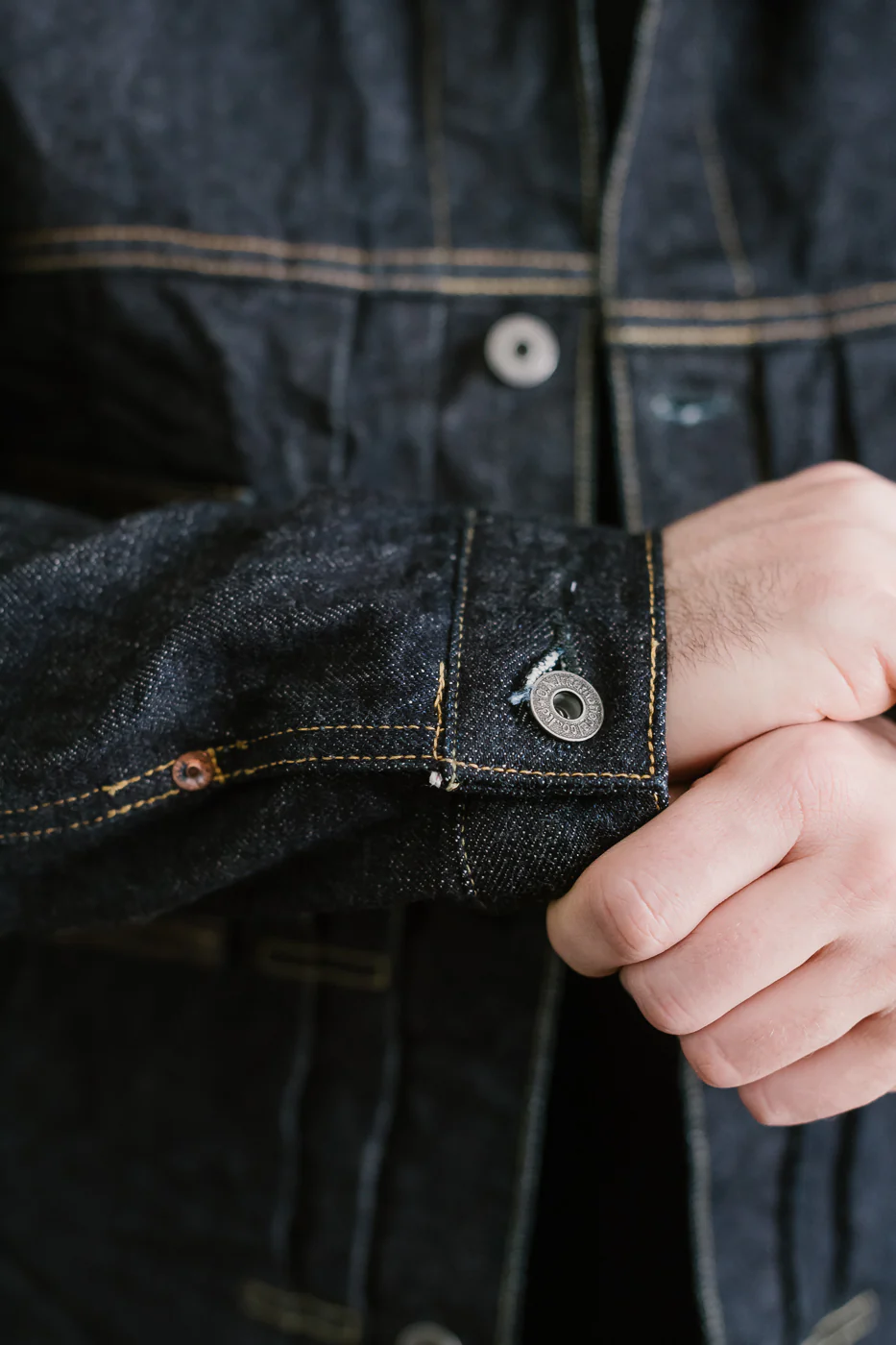 02516P - 15oz "Low Tension" Indigo x Beige Selvedge Denim - Type II - Image 22