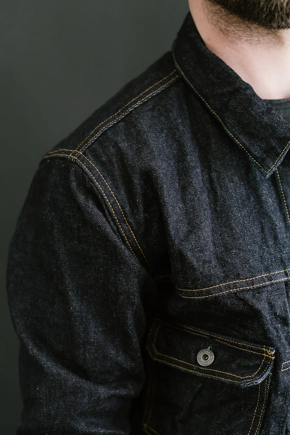 02516P - 15oz "Low Tension" Indigo x Beige Selvedge Denim - Type II - Image 23