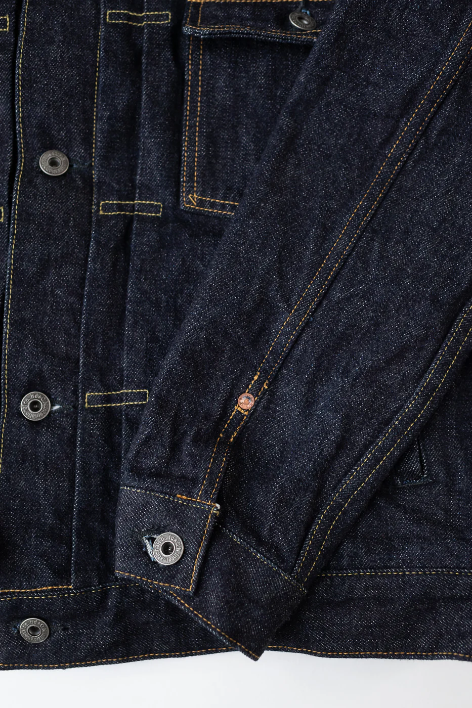 02516P - 15oz "Low Tension" Indigo x Beige Selvedge Denim - Type II - Image 5