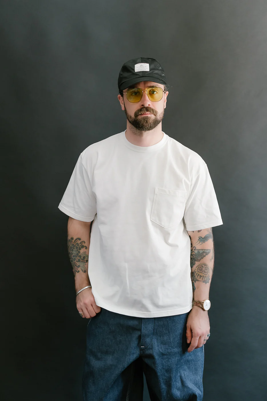 03-0017-69 - Pocket T-Shirt - White - Image 14