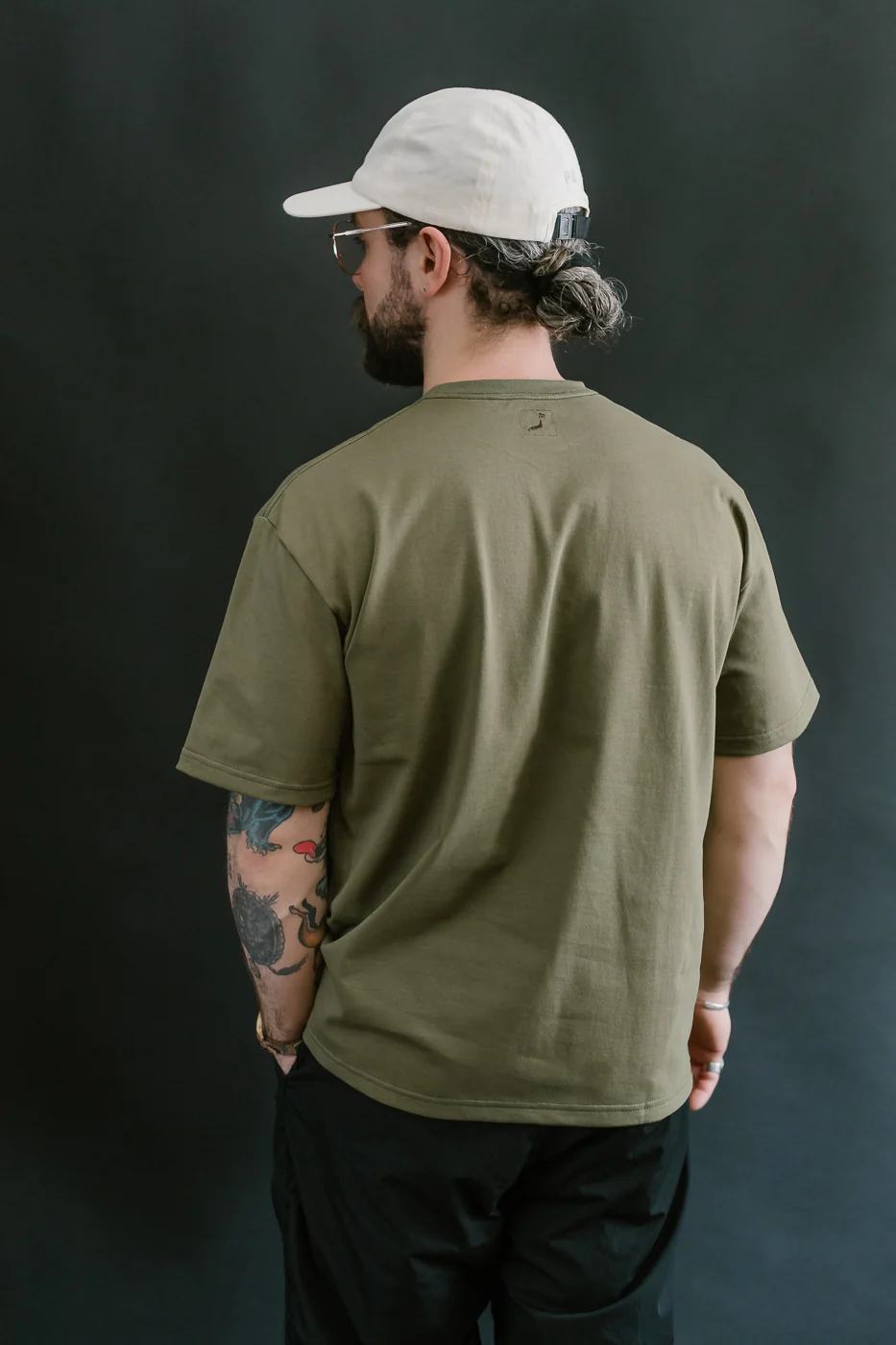 03-0017-76 - Pocket T-Shirt - Army Green - Image 12